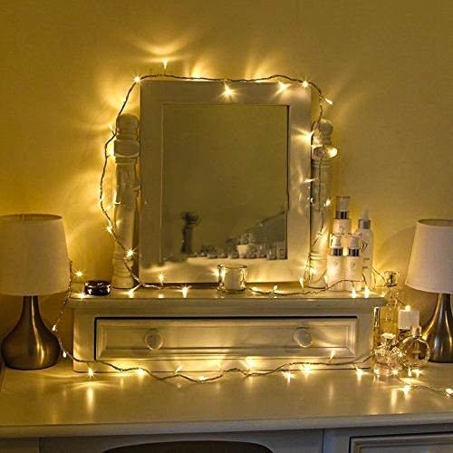 fairy lights for dressing table Hollywood LED Vanity Mirror Lights – Dimmable Makeup Bulbs with 3 Modes,  USB Powered – CLIPOP furniture main image 0