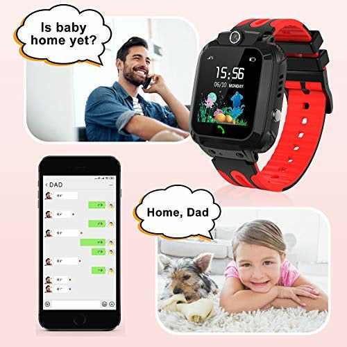 LDB Kids SmartWatch, Waterproof LBS/GPS Tracker, Touch Screen SOS