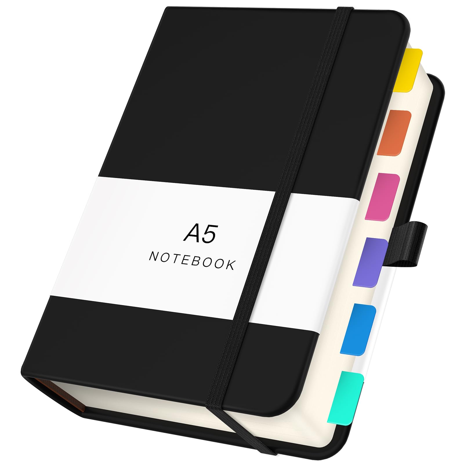 Yarotm Dotted Notebook - Leather A5 14x21cm A5 100g/m² 360 Black-image-c21cd111-6f49-47dc-a733-d891c3c458ac-53146