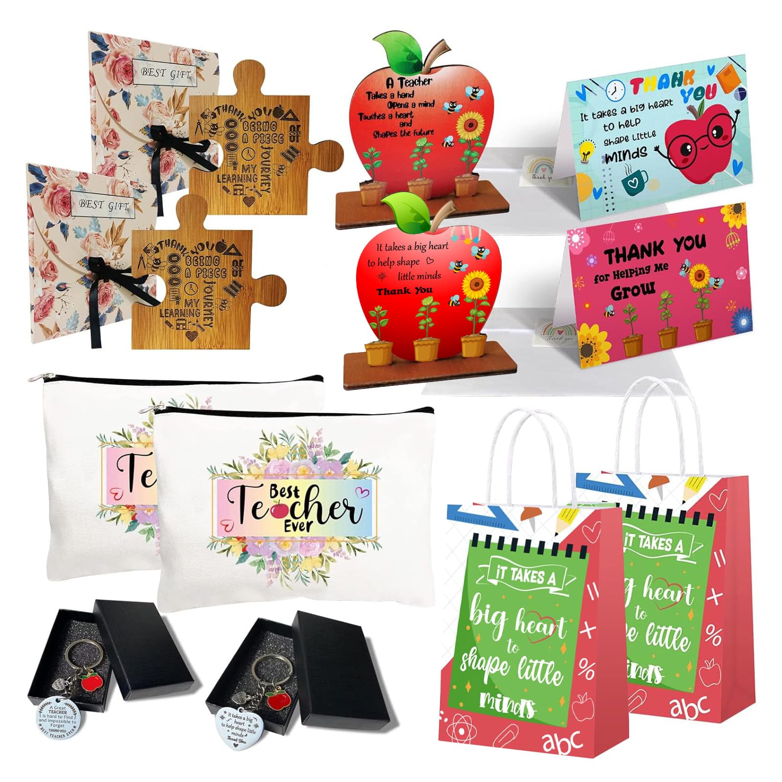 Unique Teacher Appreciation Gift Set - Perfect for Birthdays & Christmas, Includes Cosmetic Bags, Coasters & More-image-2581fee3-4688-4481-b623-f27efa3ee2bd-66424