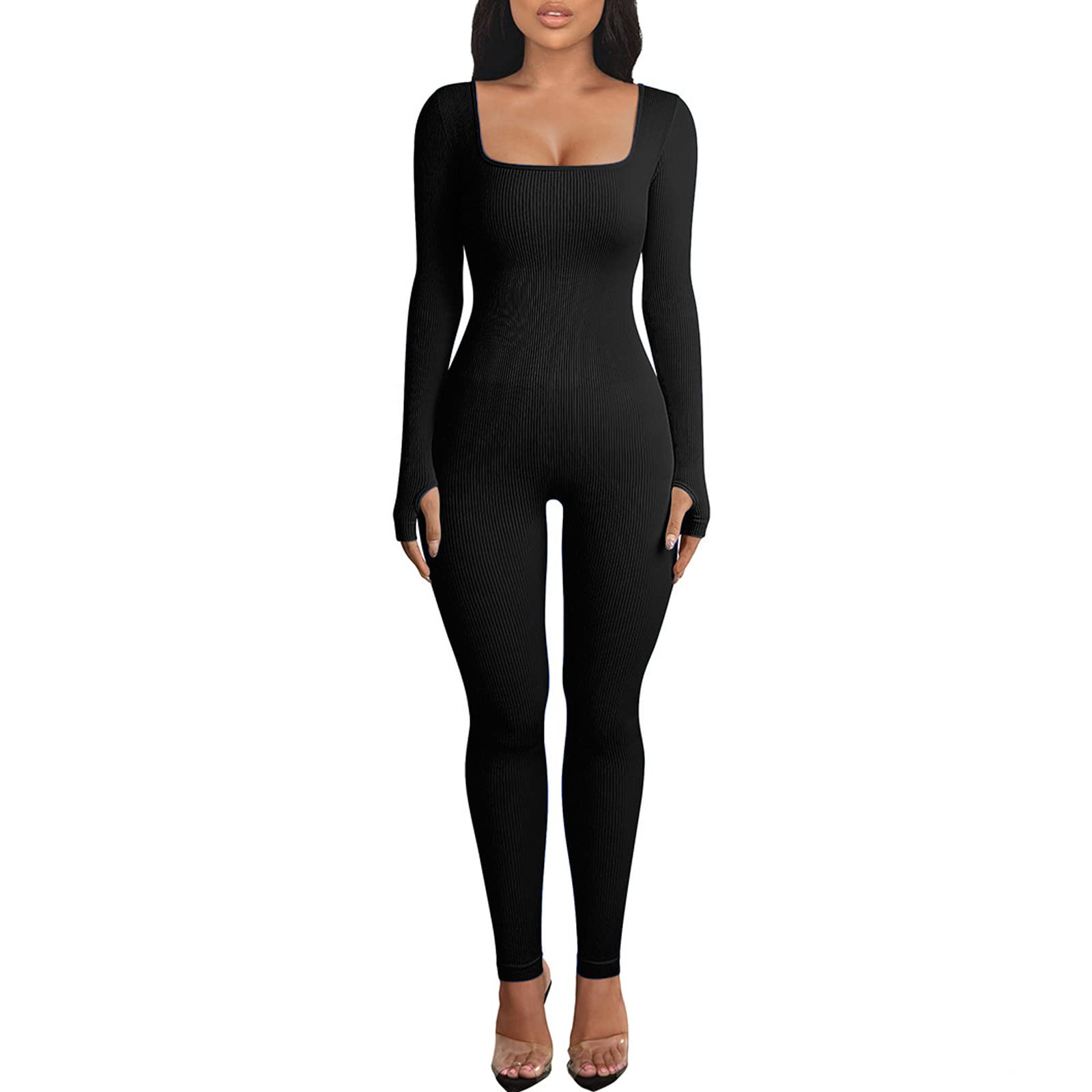 Women's Ribbed Yoga Jumpsuit - Colour 1 S-image-607a9673-5940-495a-86cc-06829cb3d048-122570