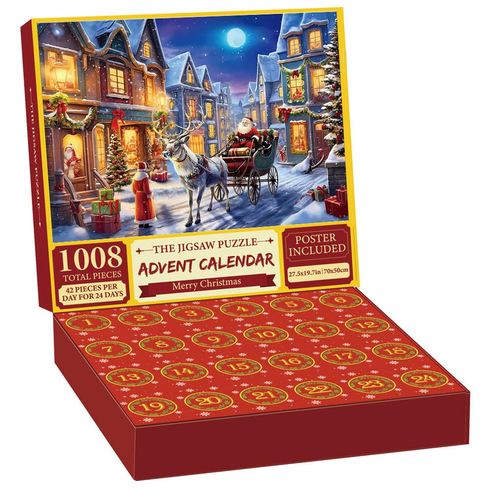 Advent Calendar Jigsaw Puzzle for Adults/Kids/Teens, 2024 24 1008 Xmas-image-003c26d8-9ecc-4679-8fb3-bf1afb42235d-63819