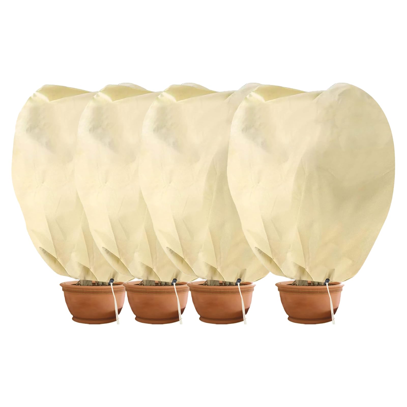 Plant Fleece Frost Covers - Brown 80x100cm 4 Pack-image-d90fe8de-ee9e-4055-9b10-1ef69e6090c8-119141