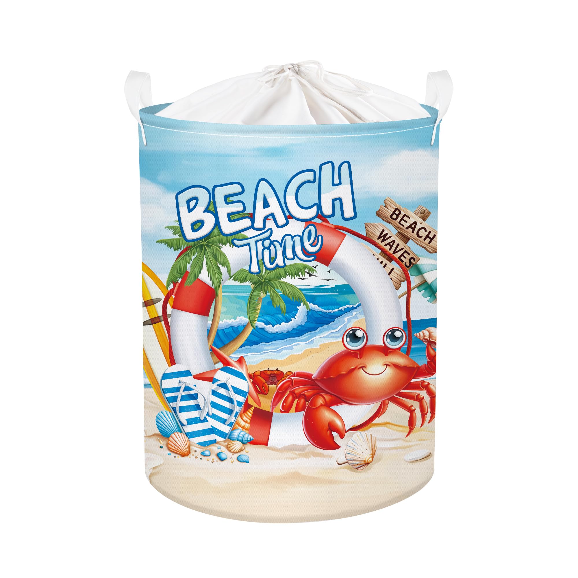 Clastyle Summer Beach Baby Laundry Hamper Palm Tree Box 40 30 30 cm-image-549bfa57-b60d-4c9a-bd61-8a9b86152a67-53431