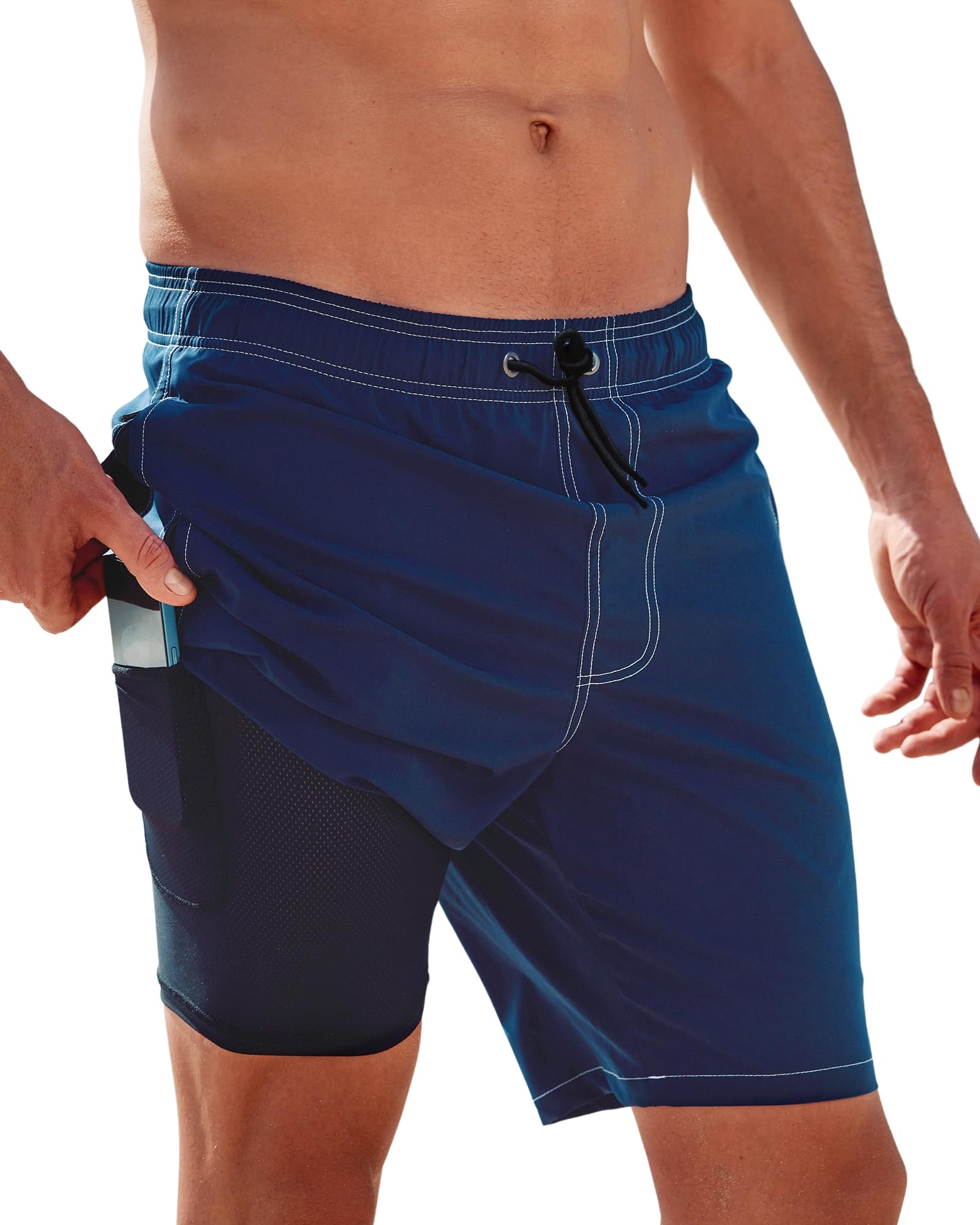 Men's 2-in-1 Swim Shorts - Dark Blue XS Plus Tall-image-f5cec6f0-43b5-4bbd-9459-4171574d9079-107082