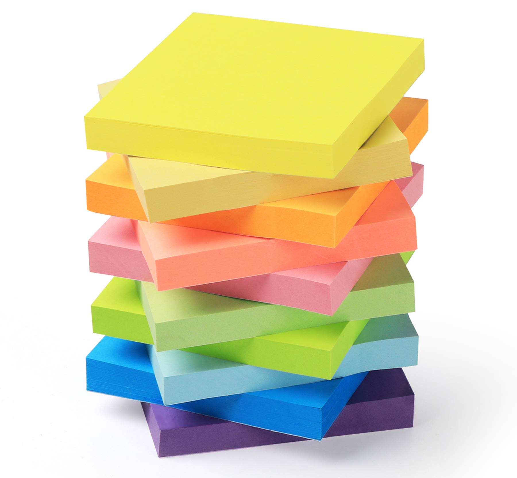 Agoer 24 Pack Sticky Notes,76 X 76 Mm Self-Stick Notes Set Colour Sticky