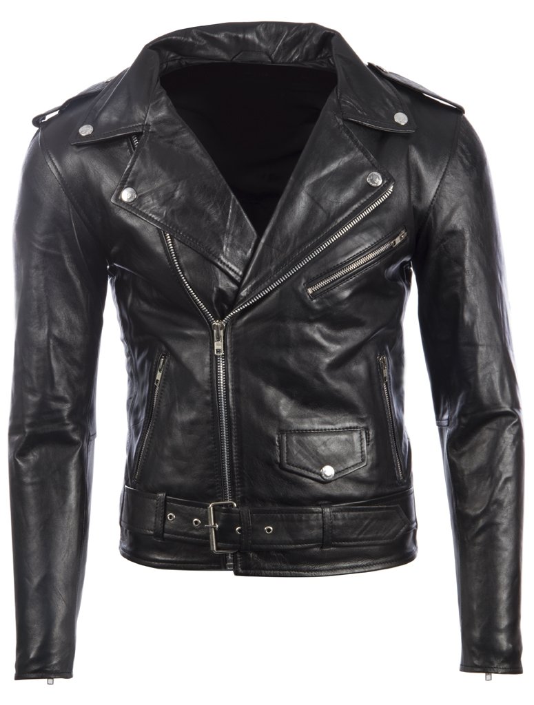 Men's Sheepskin Biker Jacket - Blue 36-image-5bffbfdb-b158-4893-9e7d-c306efa17808-115359
