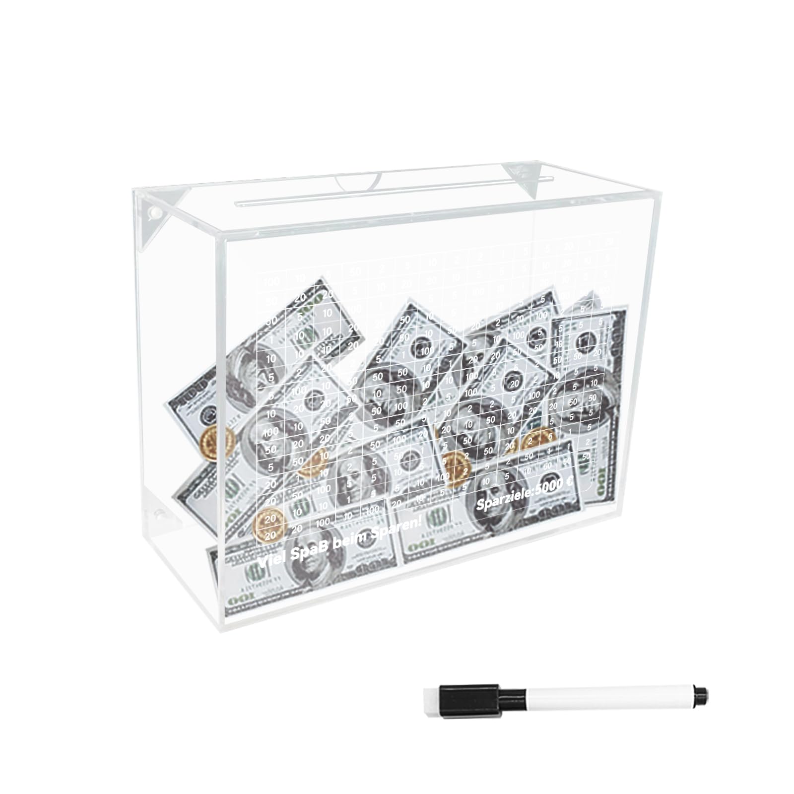 Acrylic Piggy Bank with Counter - Transparent One Size-image-53517d9c-b207-4cb8-b099-7b95c54d5965-103298