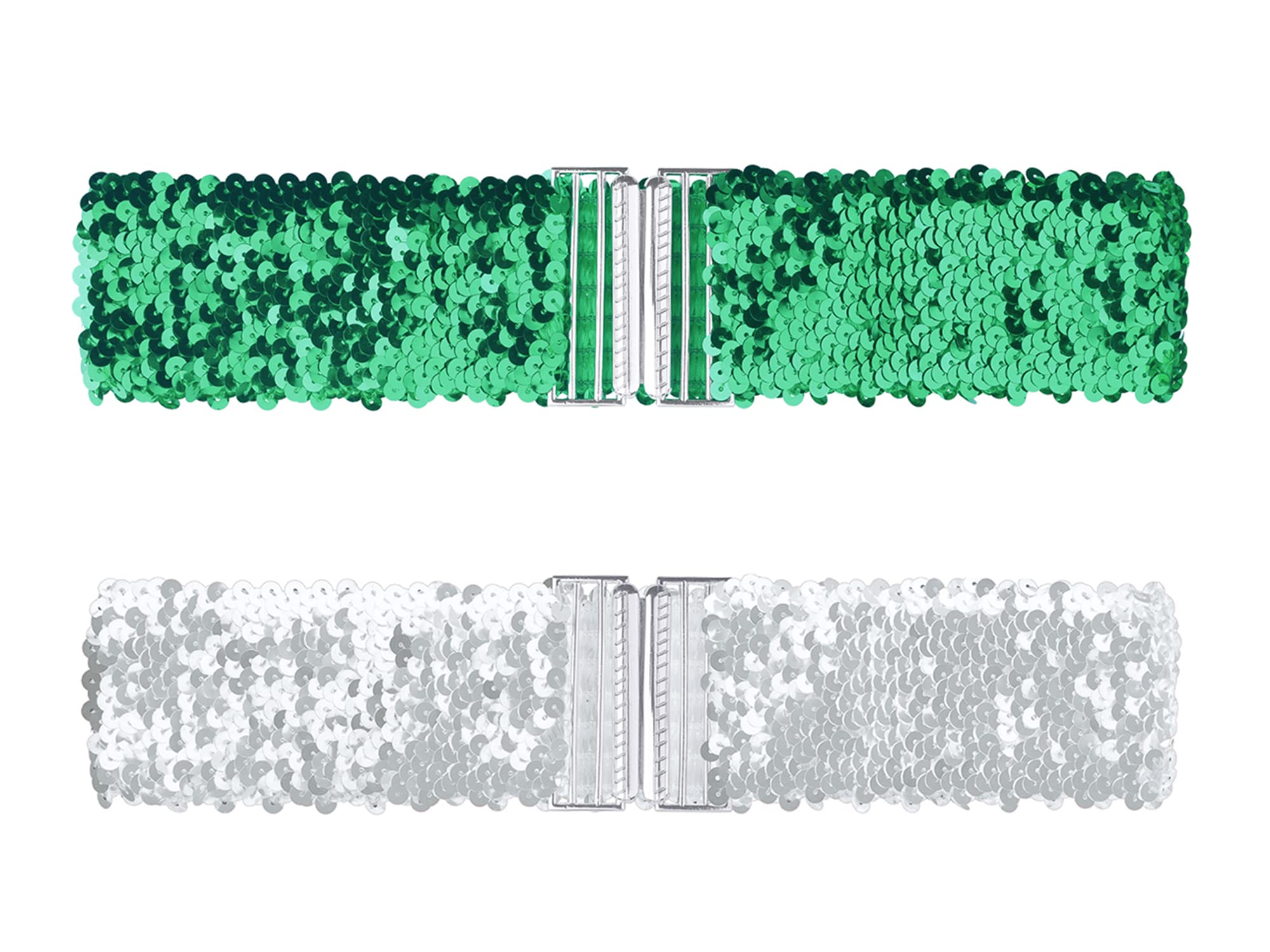 Allegra K Womens Glitter Wide Waist Belts 2PCS Green 60cm/23.62"-image-d97c0e45-a351-4ea5-807f-035ef6a4c29e-63086