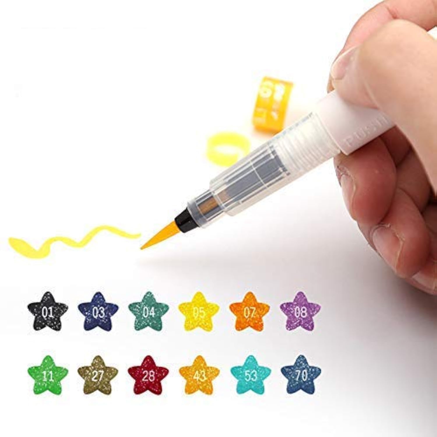 Glitter Brush Marker Set - Multi-Colour 12 Pack-image-40a427b3-99ba-4653-b170-f544c888d492-115813