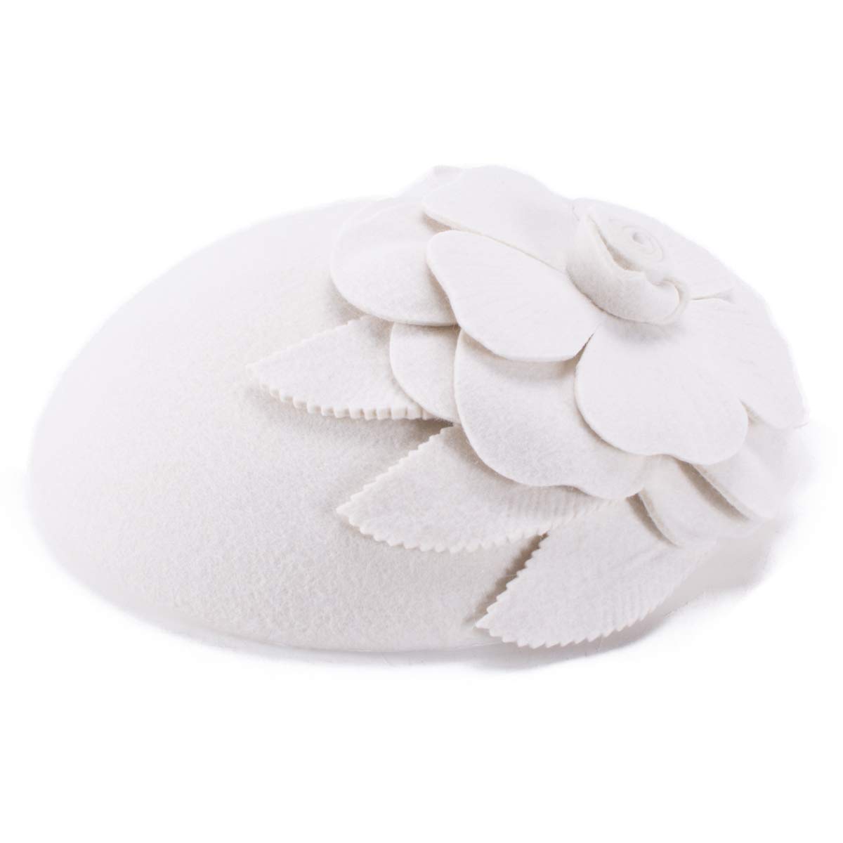 Wool Felt Fascinator Hat - Ivory One Size-image-c179eb6d-efa7-45da-aa0b-21e85a3f828d-111485
