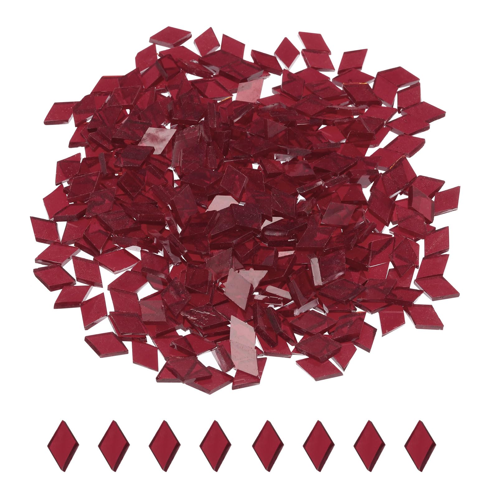 sourcing map Mosaic Tiles Rhombus Shape Mosaic 200g Glass Glass Red-image-a08b940f-7755-4c76-ab40-0690680dc2a9-62504