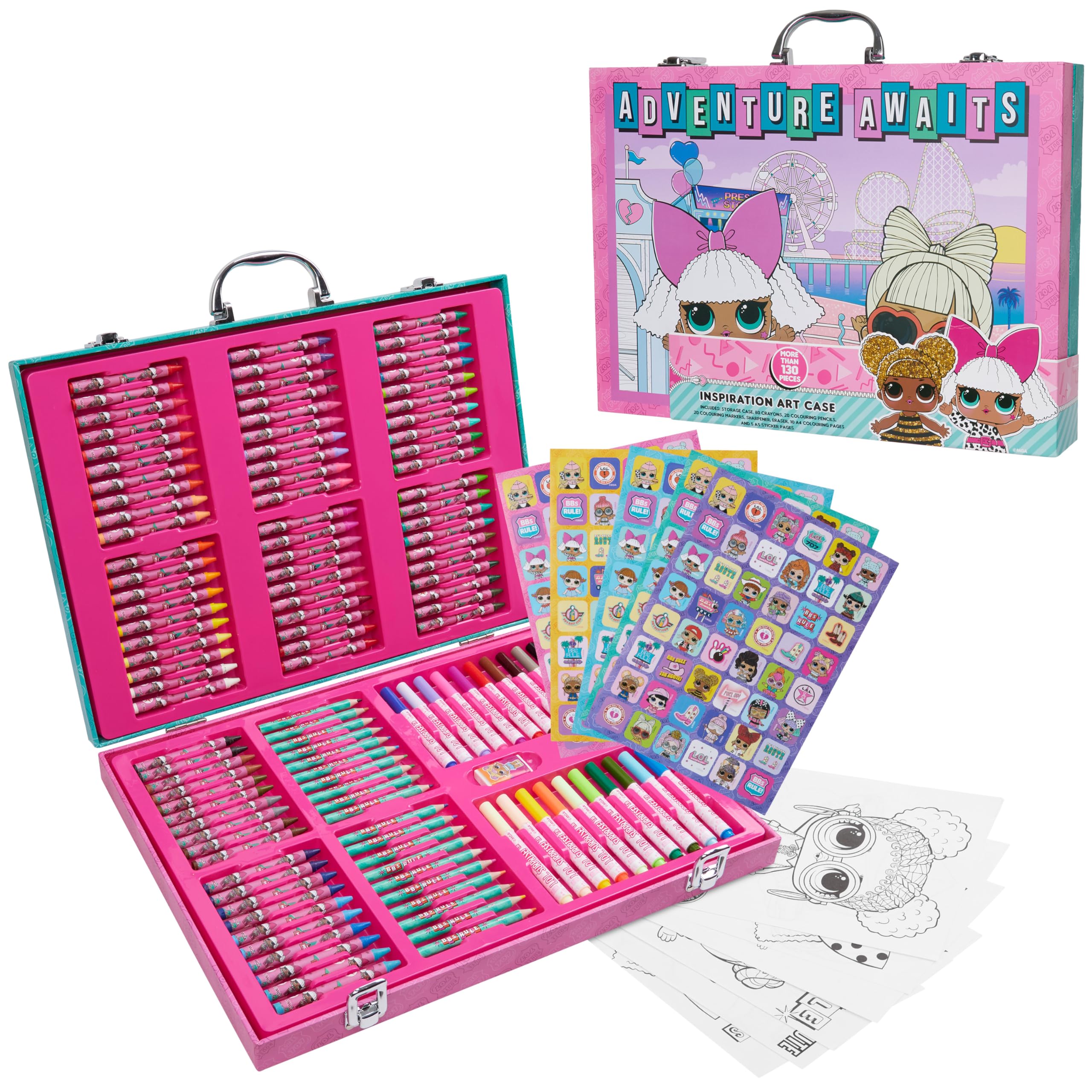 L.O.L. Surprise! Kids Art Set with Markers, Colouring Pencils & Travel Case - 40 Piece Creative Gift-image-abcaee1c-2d15-489b-a40c-1f5572110b9f-4039
