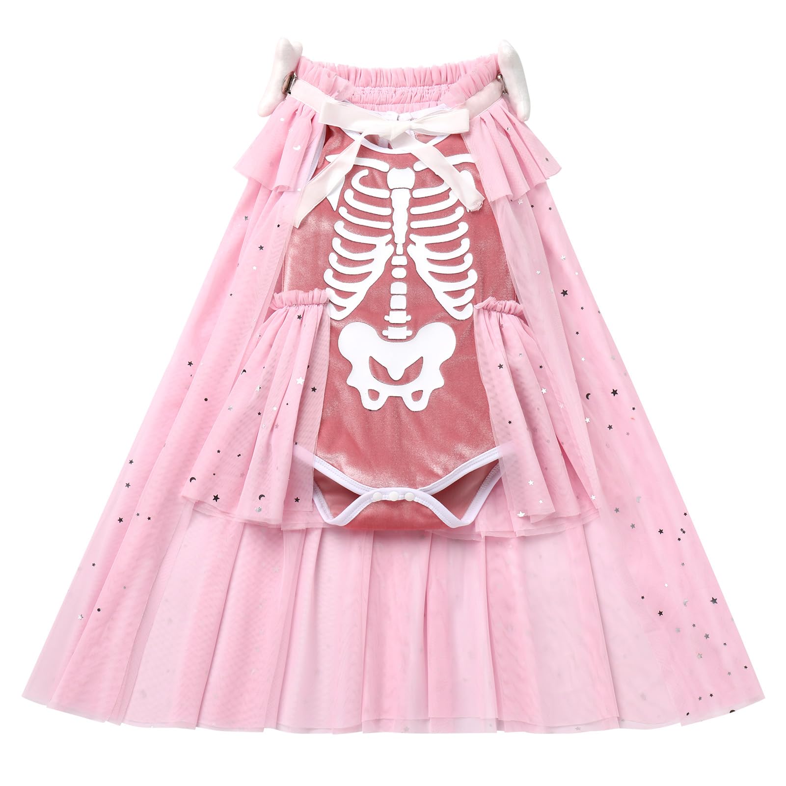 Girls Skeleton Halloween Outfit - Pink 2-3 Years-image-b573bf8b-76ce-4dbc-8d73-0a04c786b40d-113922