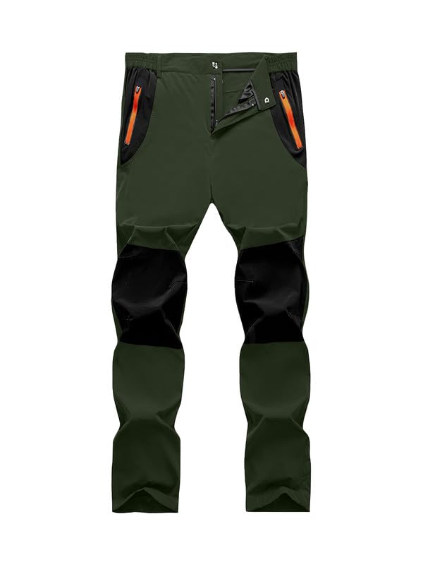 Men's Zip-Off Hiking Trousers - Army Green XL-image-f9d75463-9f56-407e-afe2-51a23530c09e-117619