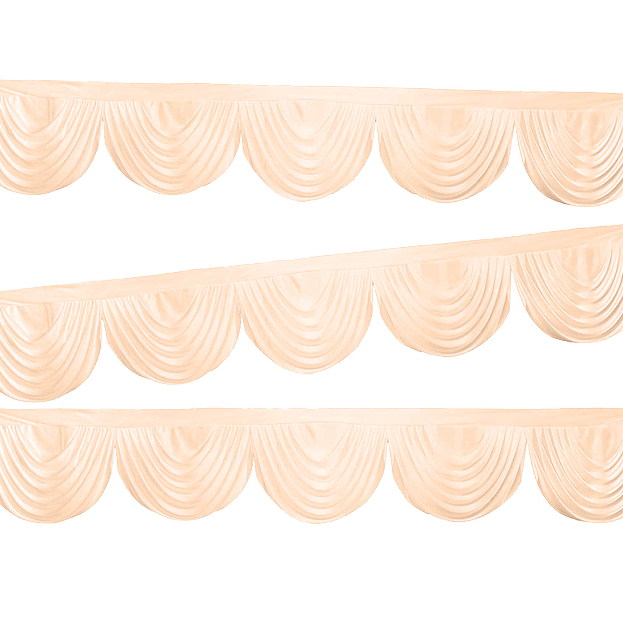 3m Rose Gold Ice Silk Pleated Swag for Backdrop & Table Skirt - Wedding & Party Decoration-image-bc26b96c-555d-4390-bd49-d8ff4eb8bade-67080