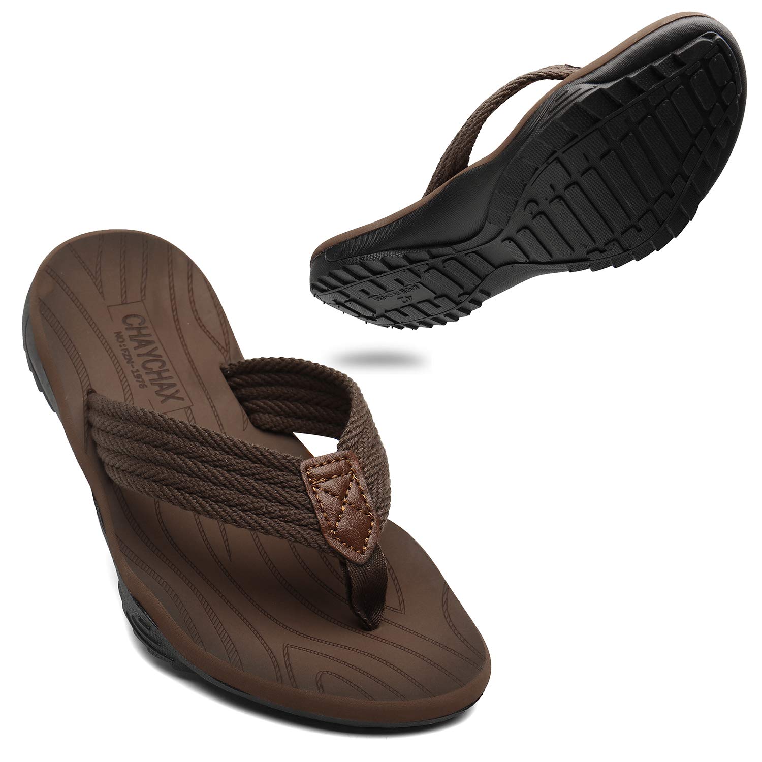 Men's Flip Flops Non-Slip - Brown UK 7.5-image-9b8b6c44-e9e2-455f-ba82-7556039c5d0d-106537