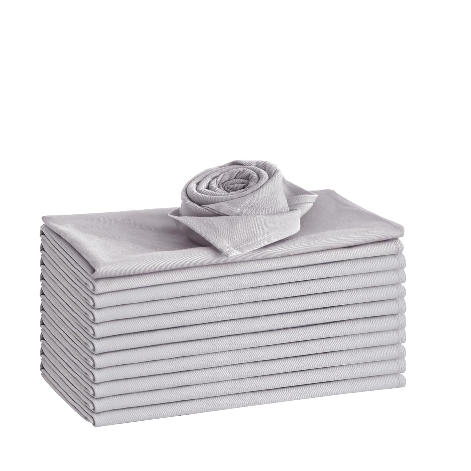 Cotton Cloth Napkins - Grey 50x50cm 12pcs-image-21dd3cad-f30c-4dae-9955-eb991e10eed8-83275