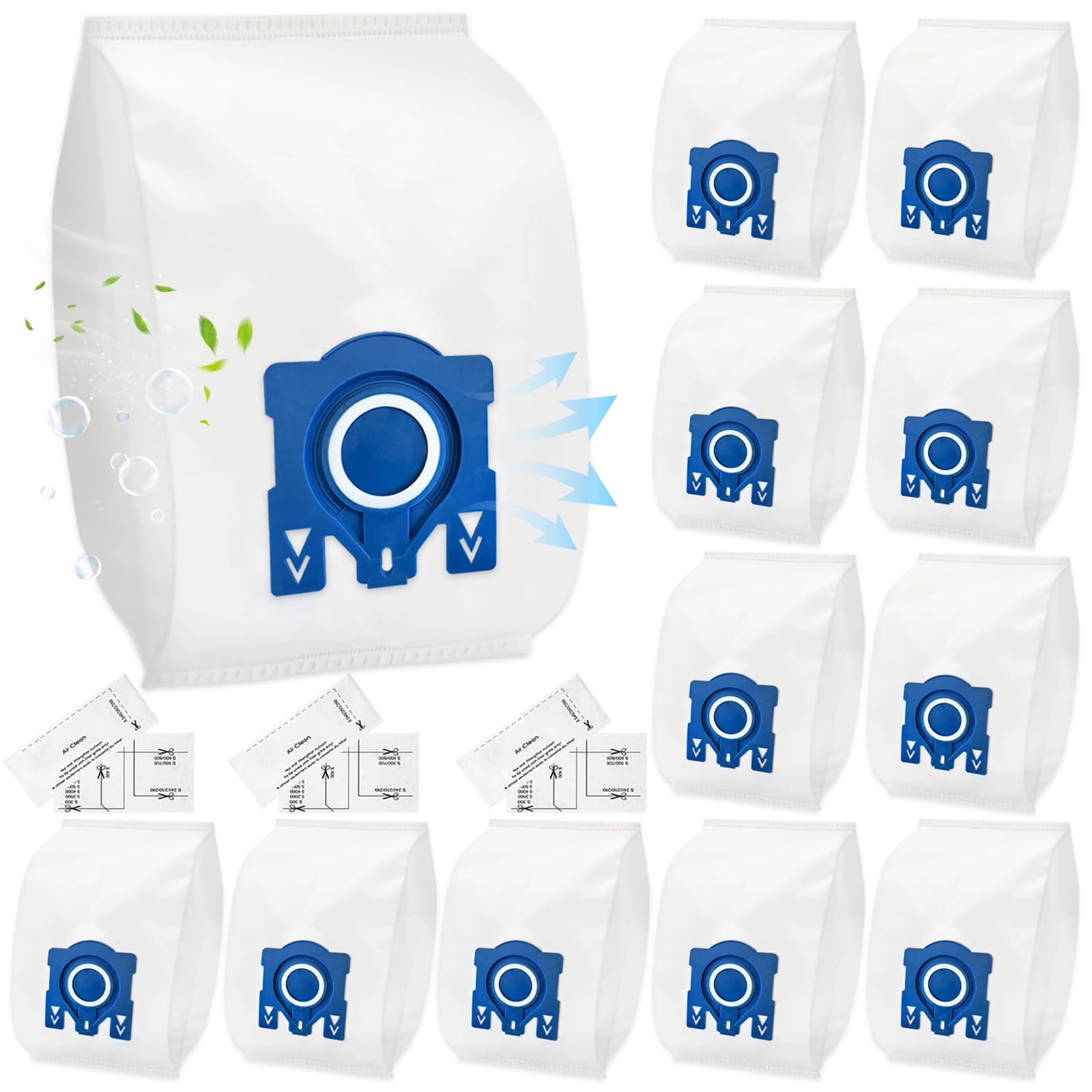 Pack Vacuum Cleaner Bags 12 3D C1 C2 C3, S227, S270, S400, S2, S5, S8-image-895f43af-5414-45ac-bf44-a6614d912f38-61471