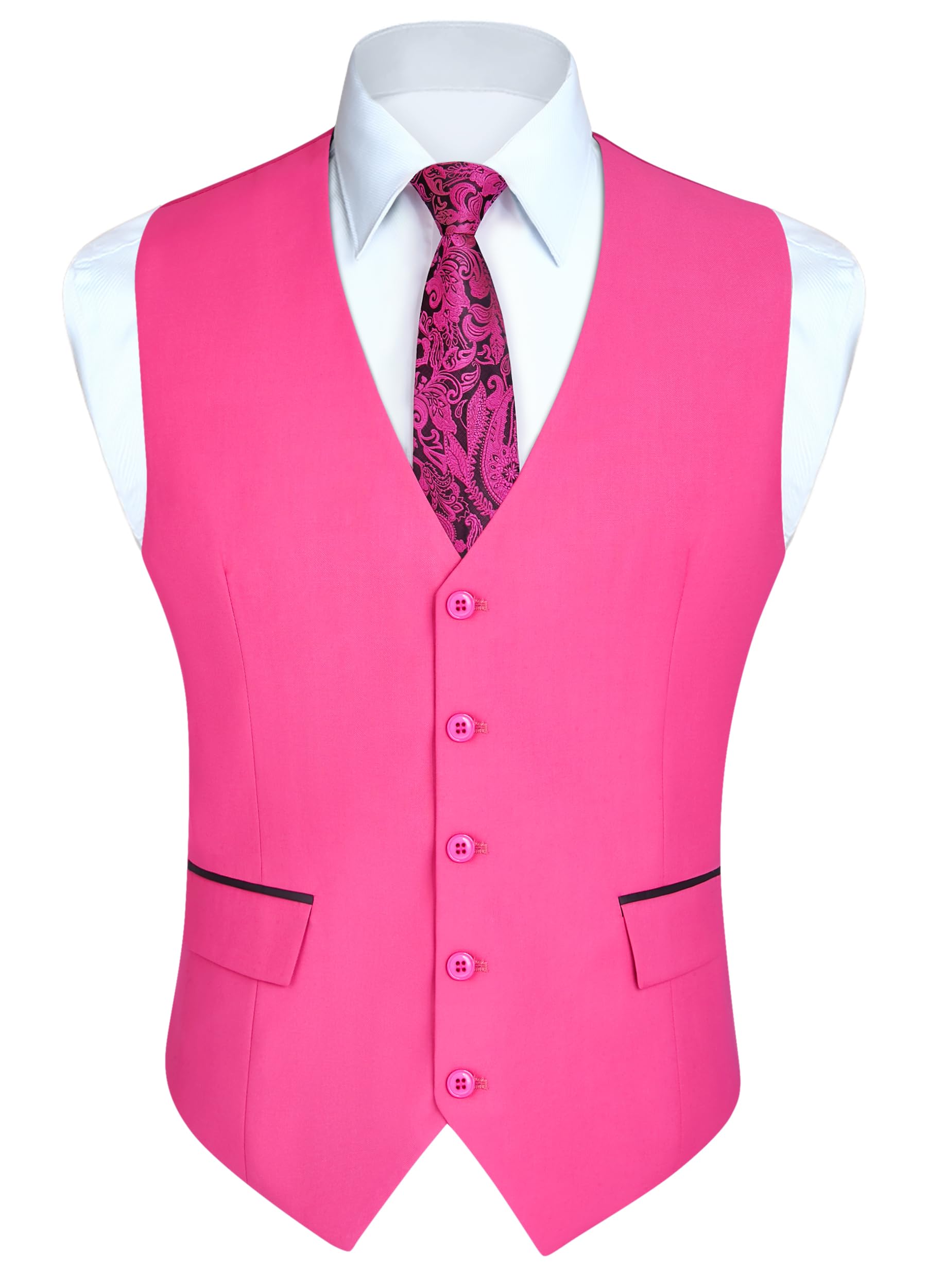 Men's Formal Waistcoat - Pink S-image-e869b511-37e7-439b-a0a2-959f8567ef52-103478