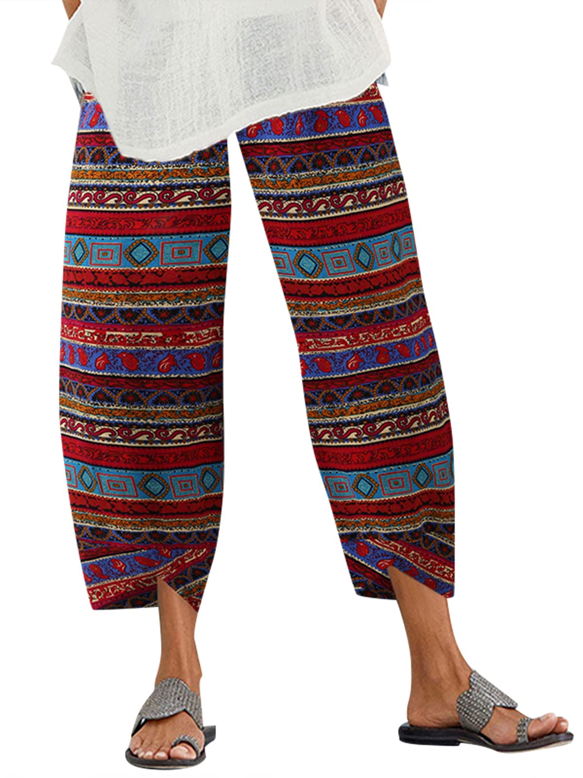 Women's Cotton Harem Pants - Beta Red 4XL-image-921045d6-ffad-498d-9356-280d446138d1-114916