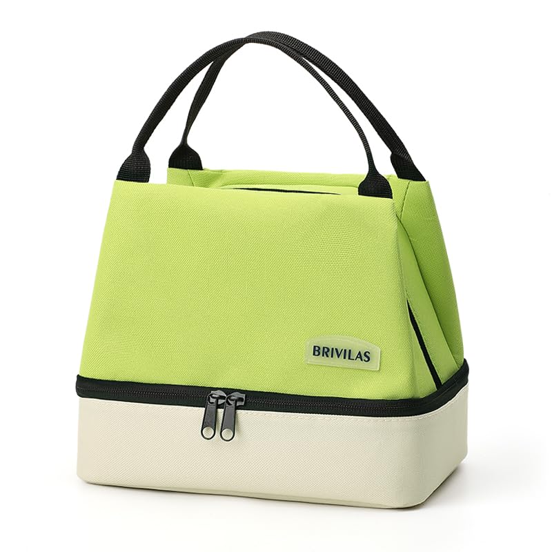 Dual-Layer Insulated Lunch Bag for Office - Green-image-d11aebb2-25fa-4f15-9b30-0dd70eb2a90f-68111