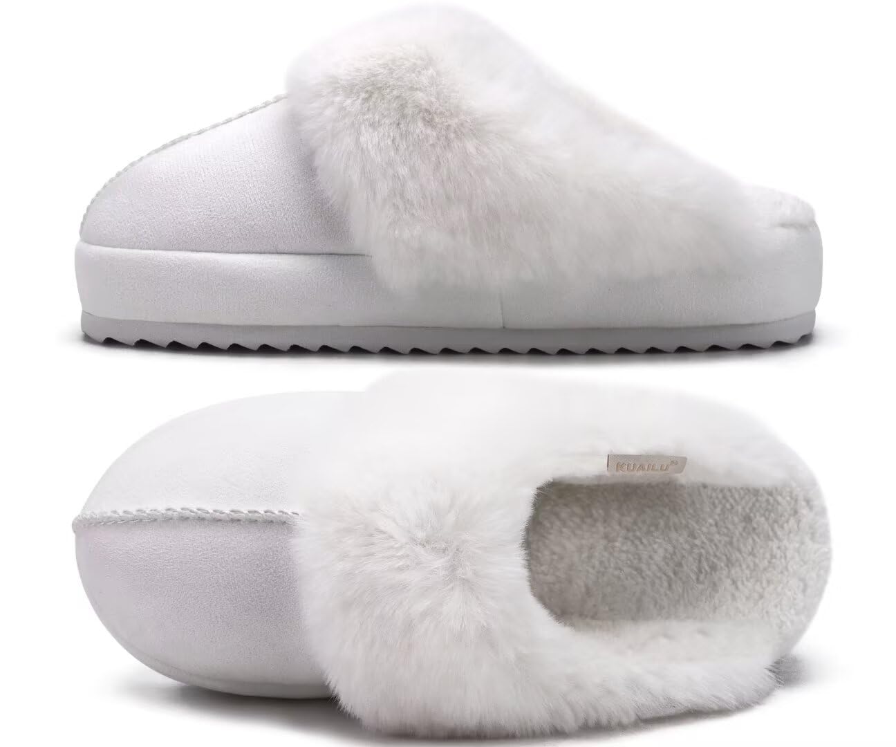 Women's Platform Slippers Memory Foam - White UK 4-image-1f0fc2e6-1874-4c29-a229-0bddb1cfab59-84357