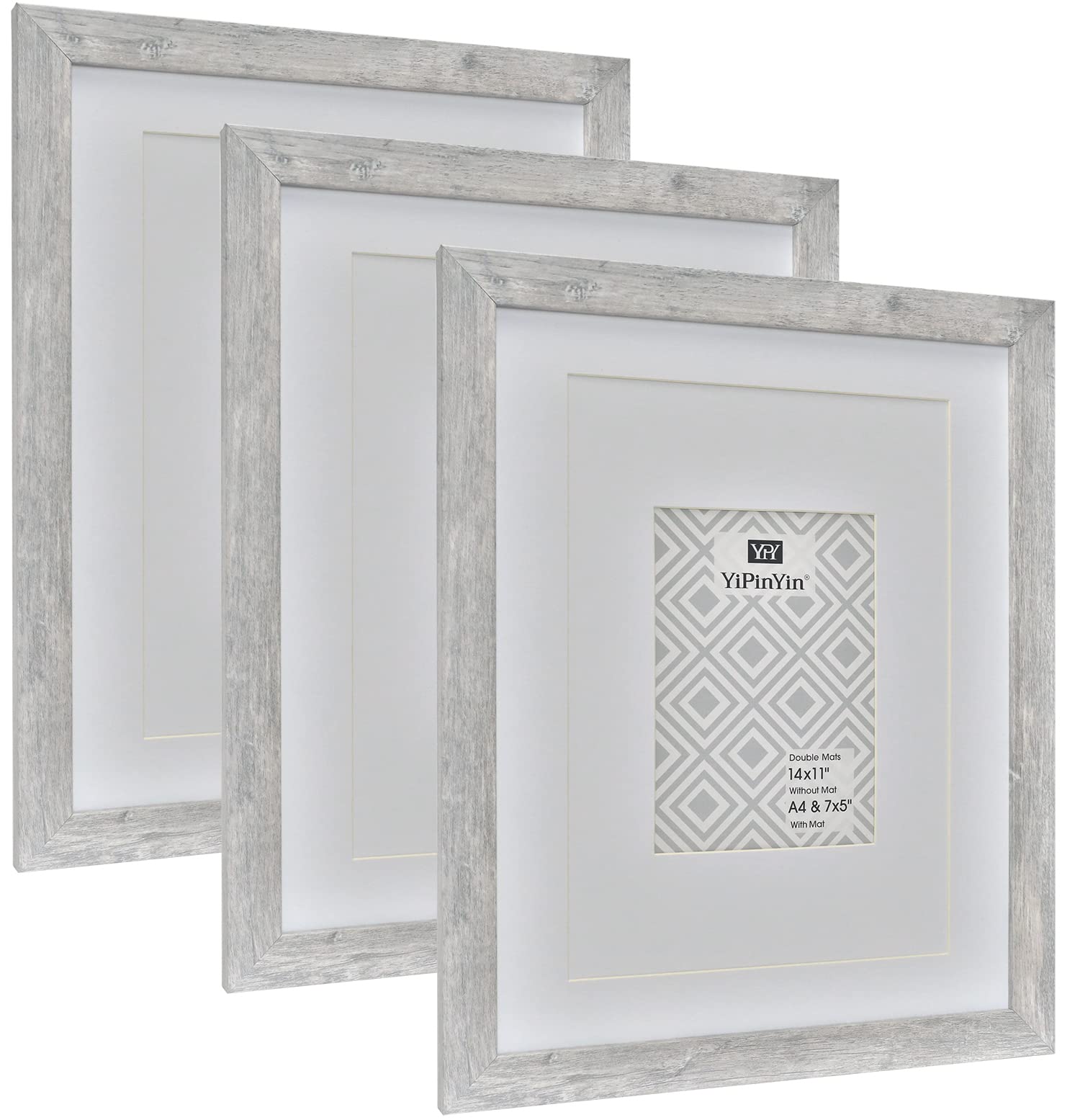 Rustic Wooden Photo Frames - 11x14 Smoke Grey Set of 3-image-f665f735-1bbf-494a-9d39-cc3e7fd4841e-92187