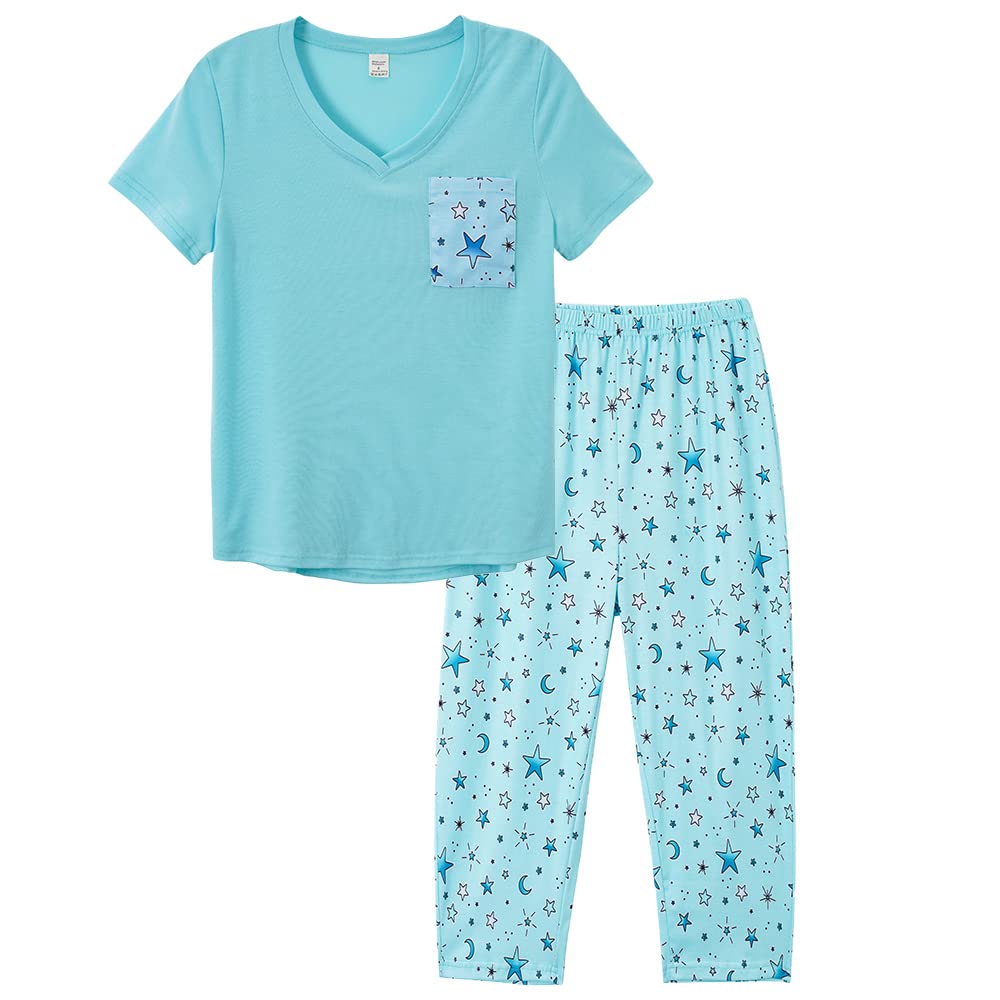 Women's Capri Pyjama Set - Blue Star M-image-867cac68-2354-4ec3-9b1d-deff46dab640-105918