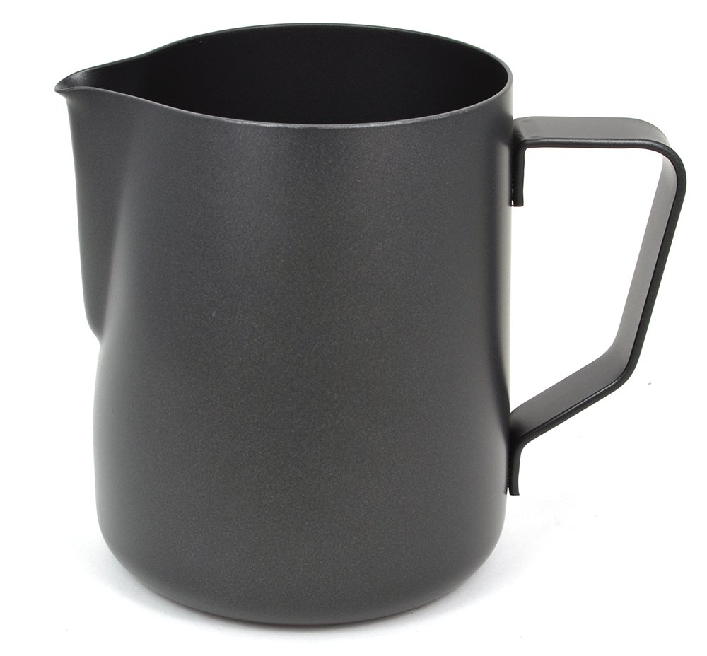 Milk Frothing Jug Non-Stick 600ml - Black 0.6L-image-0725b32b-c477-4922-86a1-feb7282c62c2-110022