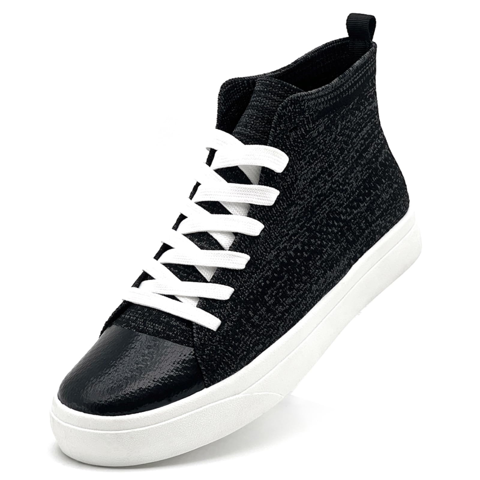 Women's Mesh High Top Trainers - Black UK 4.5-image-e535b804-1215-4c93-a7b4-f350a453ab76-118414
