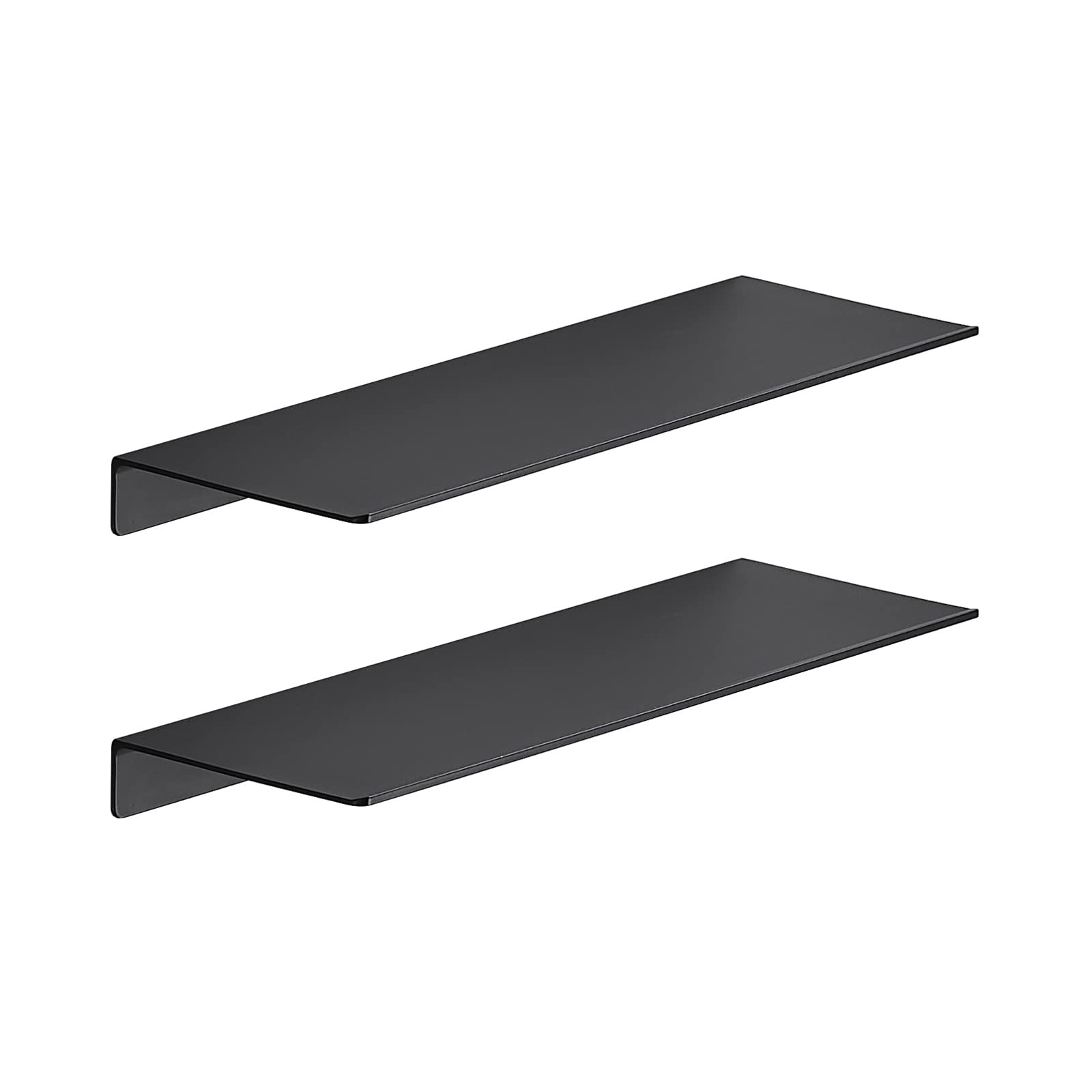 Aluminium Floating Shelves - Black 30cm Two Pack-image-b6b715da-6a71-4532-a1d0-15bfc2829b1b-109994