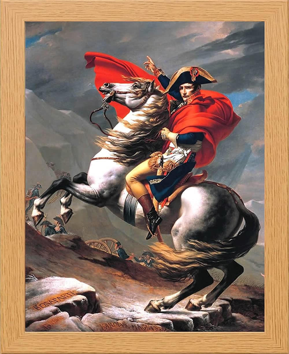Framed Wall Art Napoleon Crossing the Alps - Napoleon Crossing Alps 35x26cm-image-3df17fd8-5638-4cbd-a5d2-76bd3eca41c2-110965