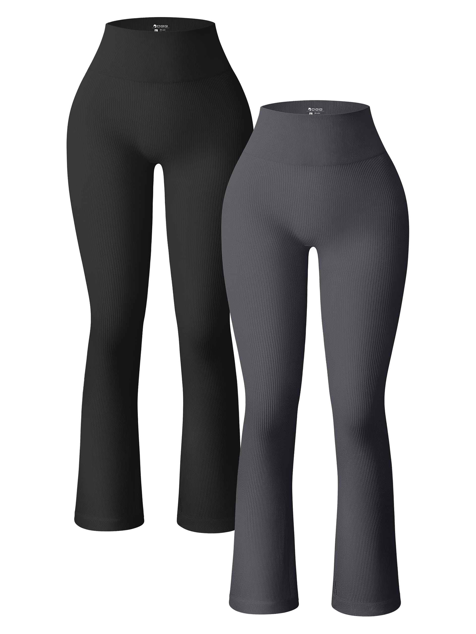 Women's Flare Yoga Leggings 2 Pack - Black Darkgrey S-image-90b428be-a012-49e7-aec2-51ea99c191c0-79746
