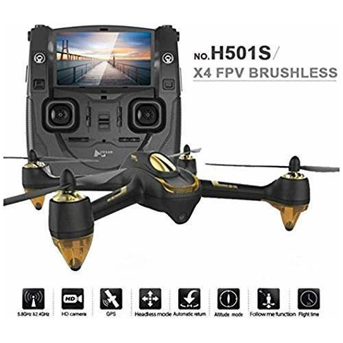 Hubsan H501S X4 Black FPV Drone (No Transmitter) - GPS, Brushless Motors