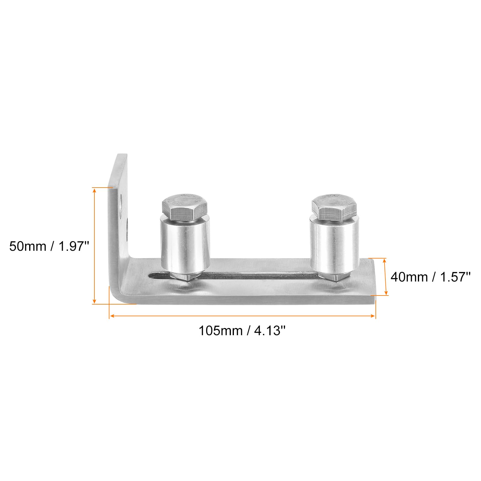 Stainless Steel Barn Door Floor Guide - Silver-image-5928bb0d-9a75-4dba-928e-f6ab9deb12b6-62493