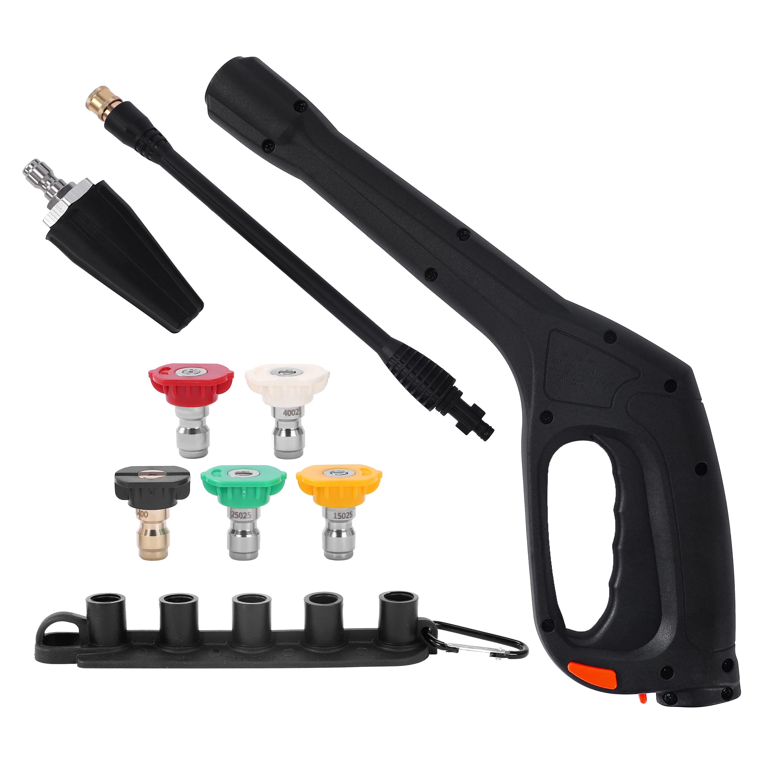 Pressure Washer Spray Gun with Wand & Nozzles - Black-image-f12e184f-f62f-4675-a3fc-f27562acb62f-95976