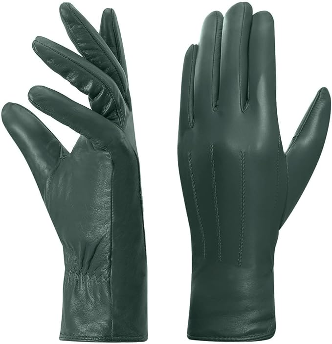 Leather Gloves - Green GL018UK5, Green, Size XL-image-91a70ef2-21e0-4d3a-afa6-fc572effddaf-89229