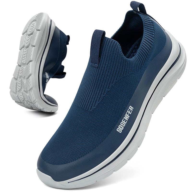 Men's Slip-On Trainers - Deep Blue UK 7.5-image-a42ea1e7-47e7-4c0d-ba24-b6a109d936da-94461