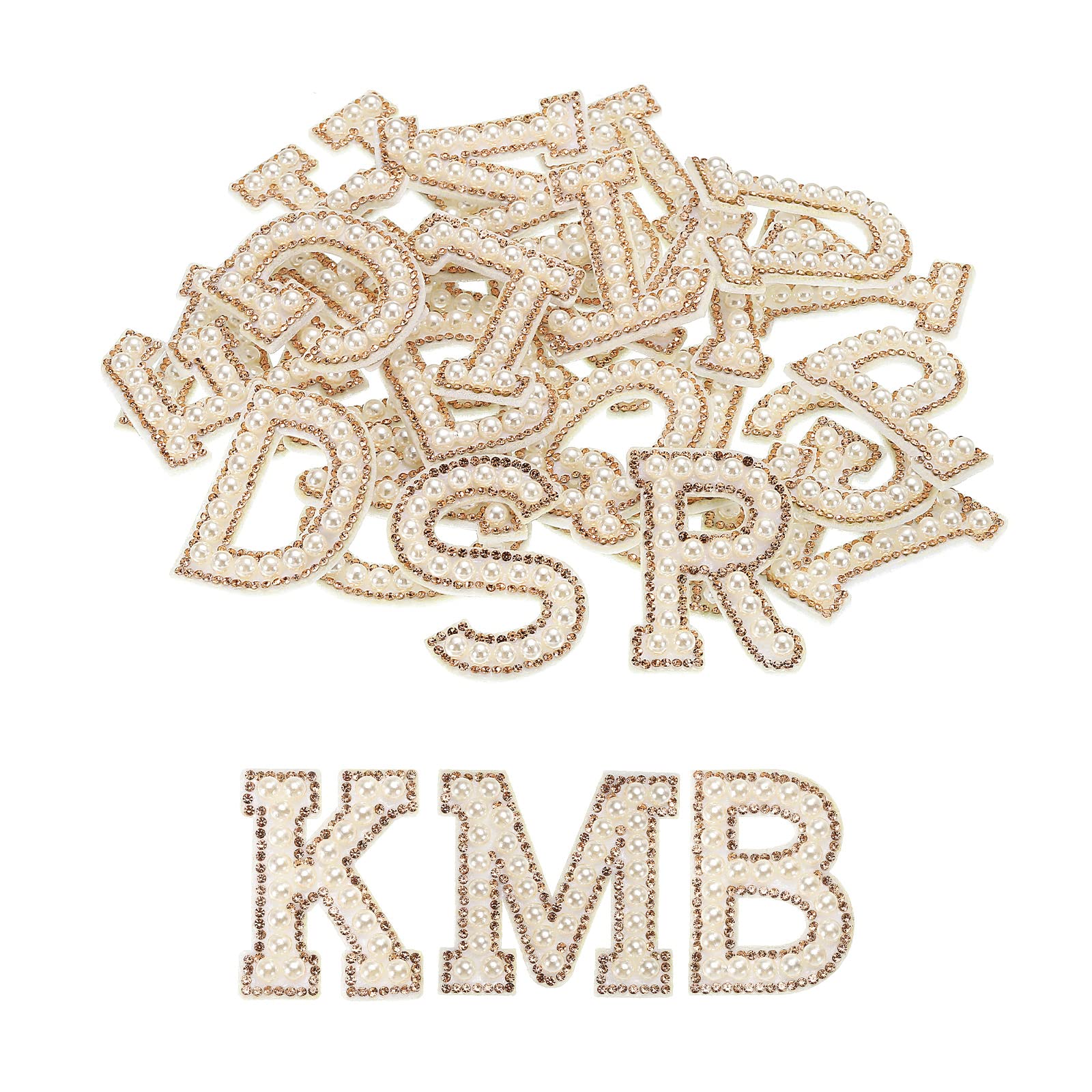 sourcing map Iron on Letter Pearl Letter Patches Rhinestone Gold 26-image-88620a8b-eed6-41d3-8633-a85944ac2064-60849