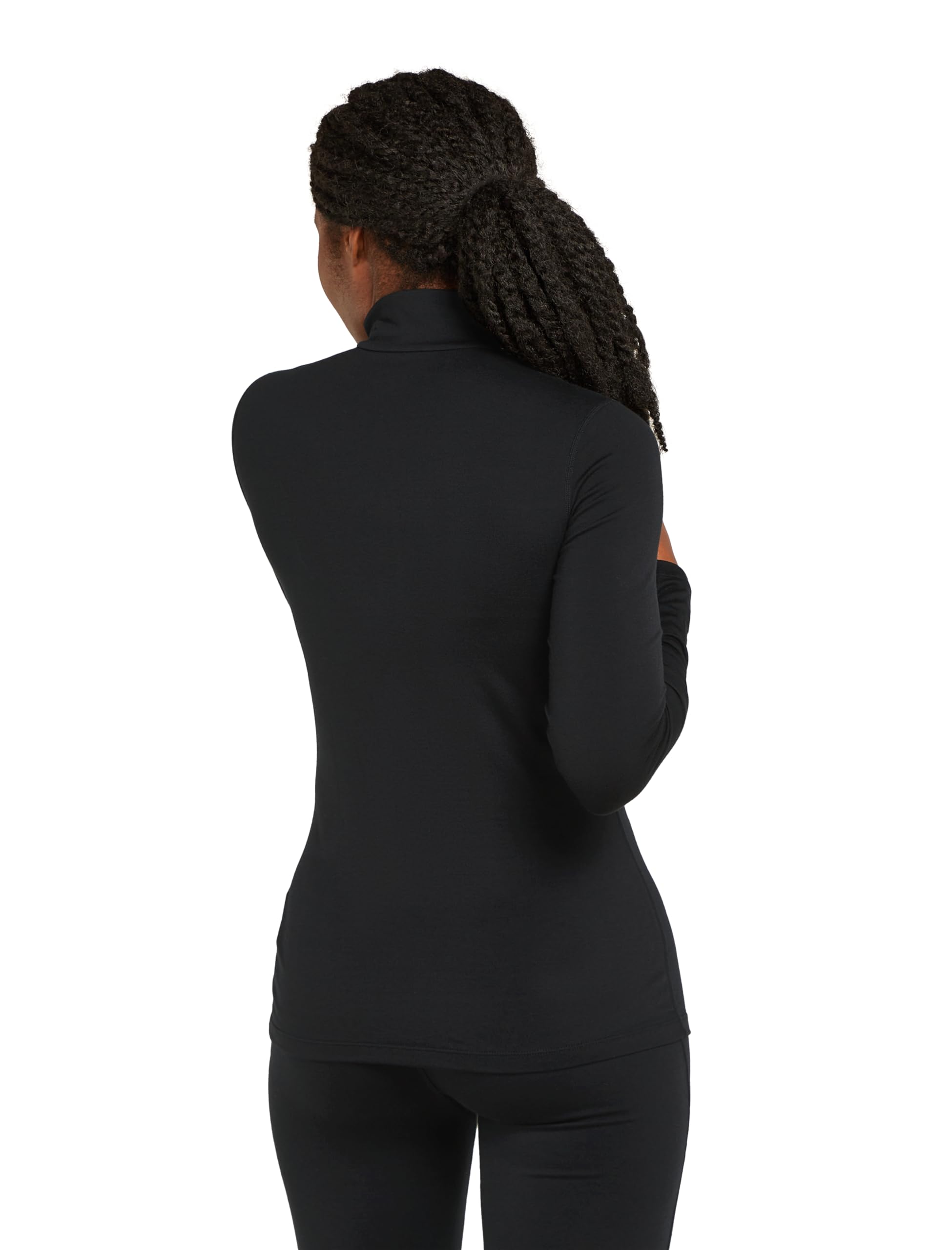 Women's Merino Half Zip Top - Black XL-image-feb44140-a8ba-453b-846e-adcfee5d33e7-122633