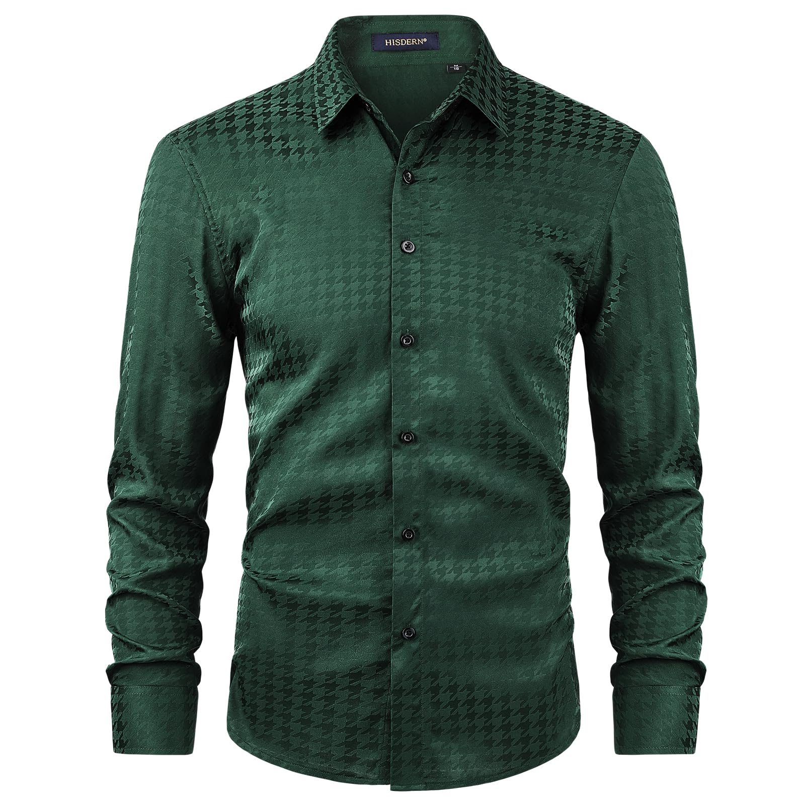 Men's Paisley Silk Dress Shirt - Green S-image-9cf3baa5-9a23-4f7a-a4be-1b87bcbb9e43-105444