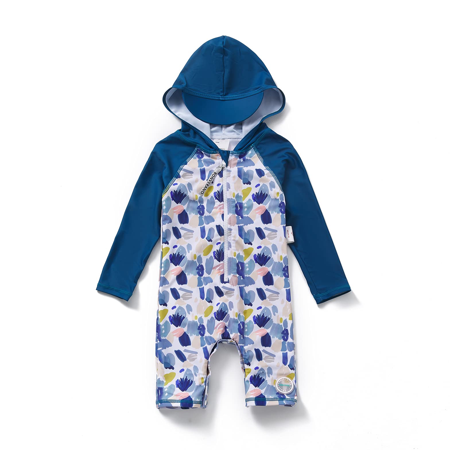 Baby Boys One Piece Swimsuit UPF 50+ - Pelican 12-18 Months-image-a15f44c8-126e-4912-b004-18296246fa5f-99635
