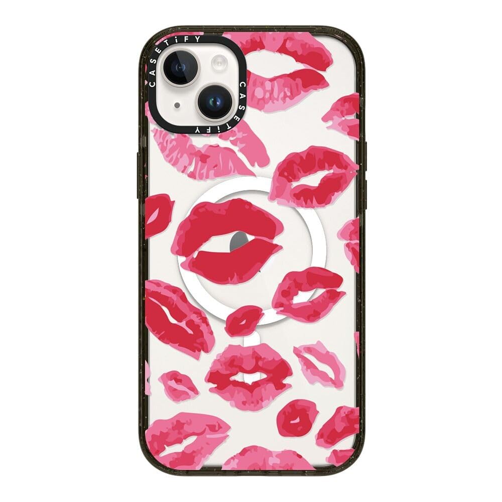 Impact Case for iPhone 14 Pro - Lipstick Kisses Glossy Black-image-545f509f-3171-49a6-b669-354d4220c4e0-125428
