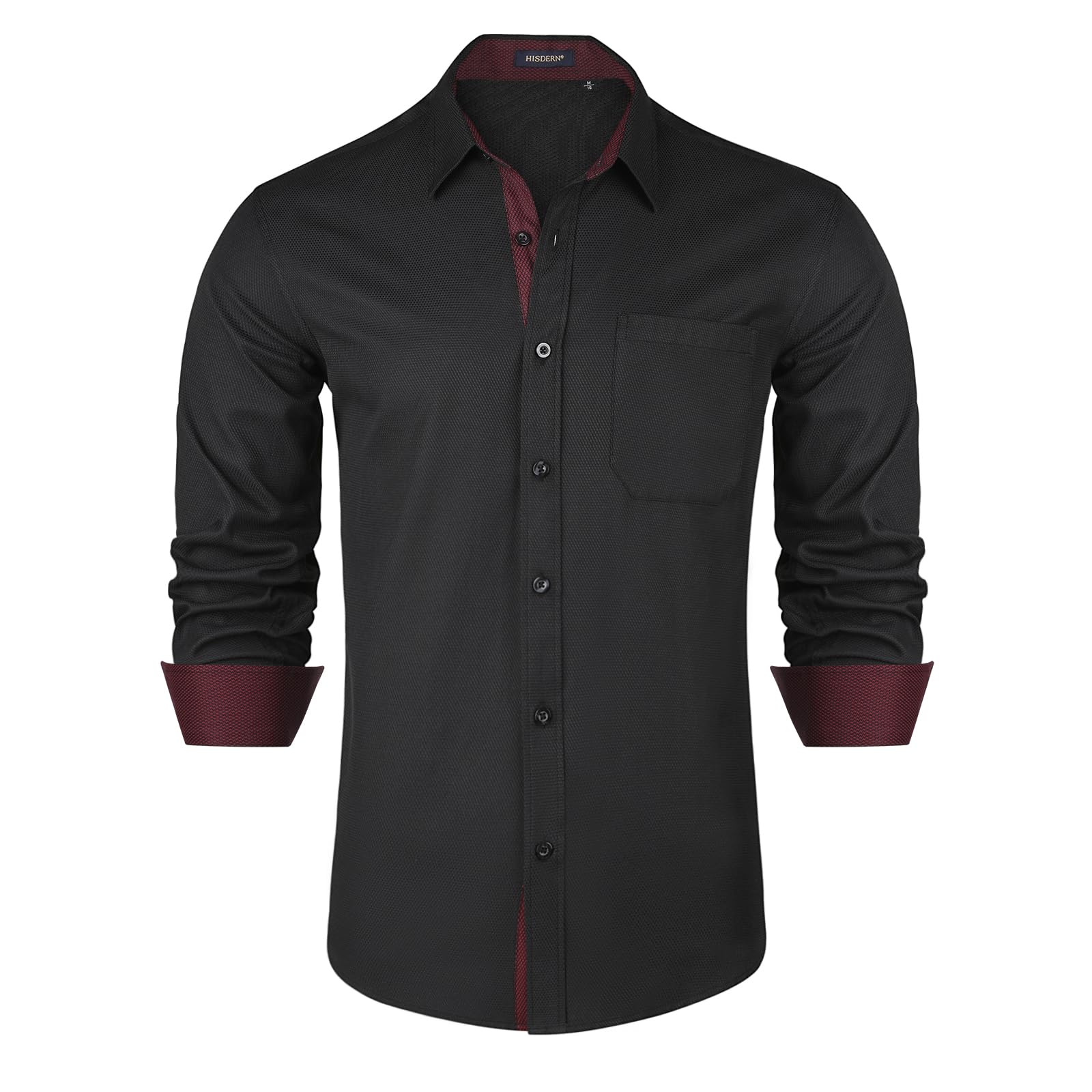 Men's Formal Dress Shirt - Black 4XL-image-e34fdf66-556d-4aed-92e8-756271aaf73c-105445