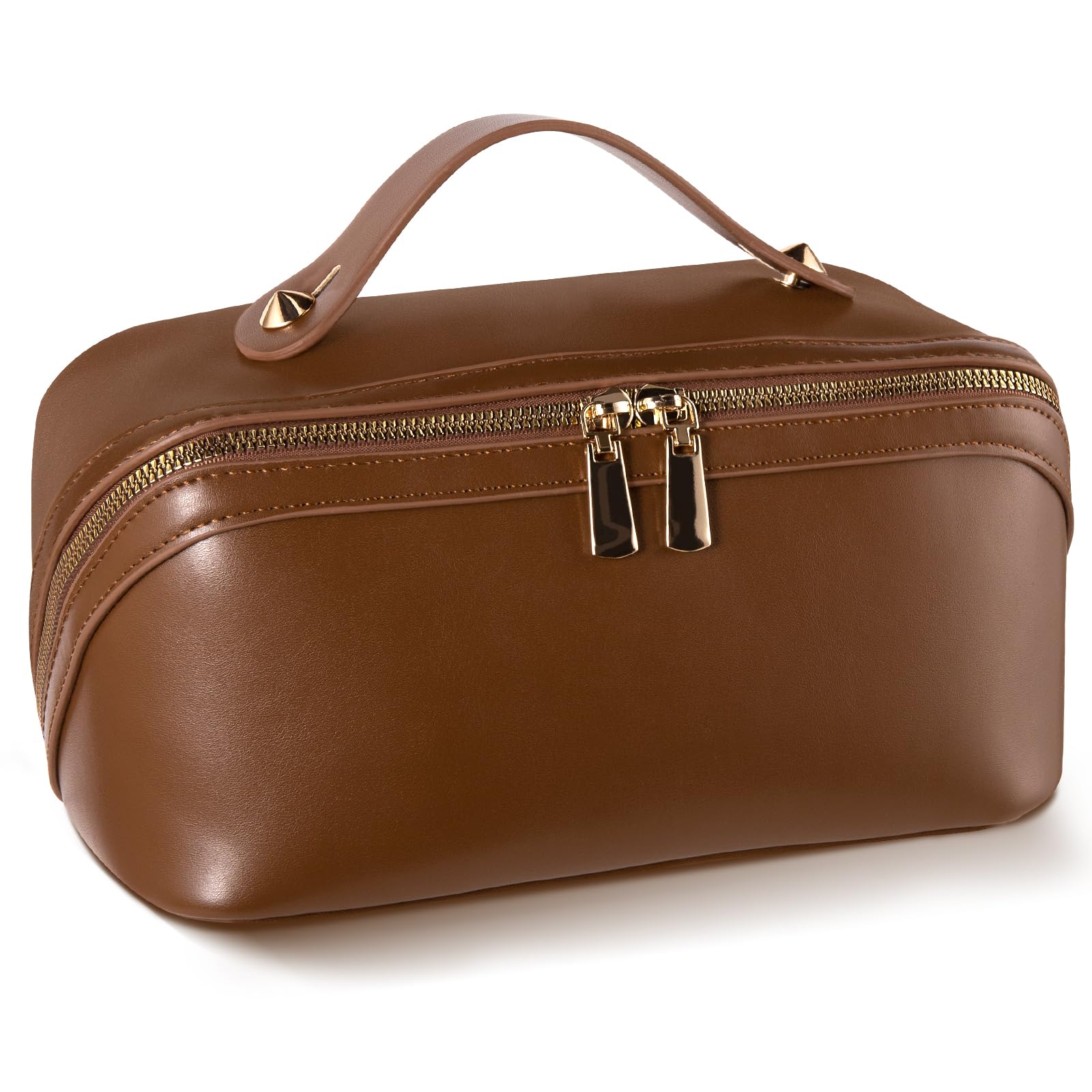 Makeup Bag Large Capacity Toiletry Organiser - Brown A-Style-image-aff2028d-9249-4e34-8ea5-a784d4b6af48-96898