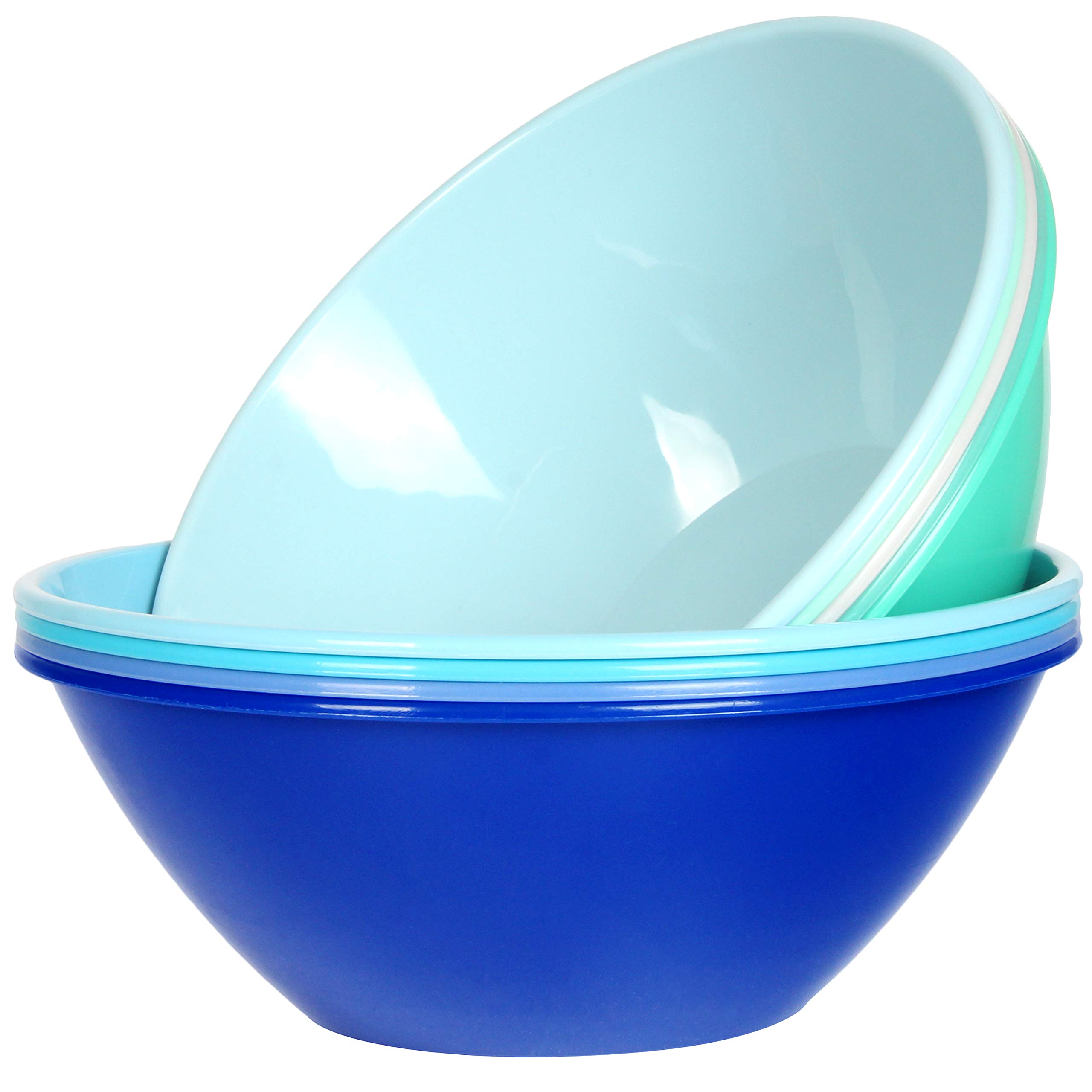 Youngever 9 Pack 3000ML Colourful Plastic Mixing & Serving Bowls - Coastal Colours-image-bbd76426-43da-4a4b-a789-e473e4f41893-61430