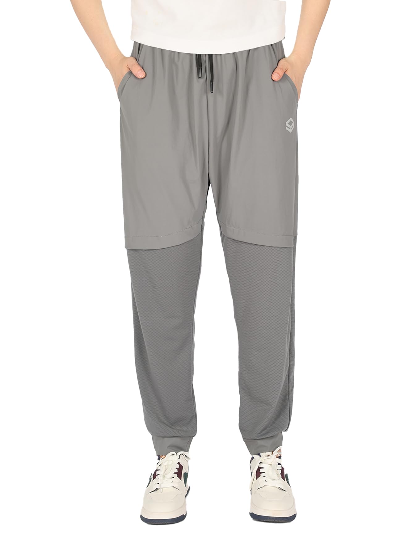 Boys' Joggers Tracksuit Bottoms - Cool Light Grey, Age 10-11, Comfortable & Stylish Summer Trousers-image-30c83213-eb83-4ce5-874e-64083fa2b8db-67162