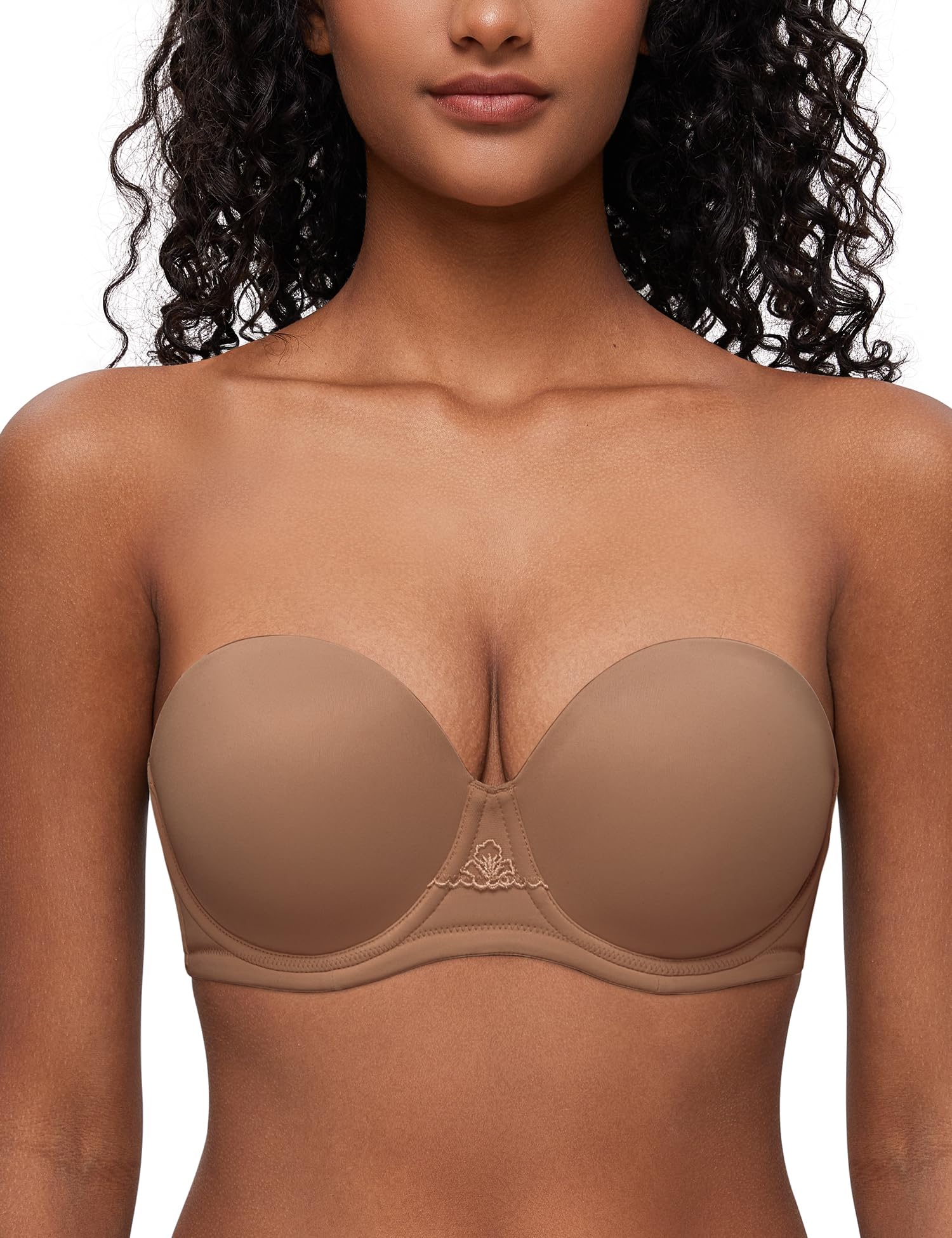 Strapless Padded Push Up Bra - Milky Coffee 40F-image-781d8107-cbcf-41c2-834a-2b369ed15bcd-105298
