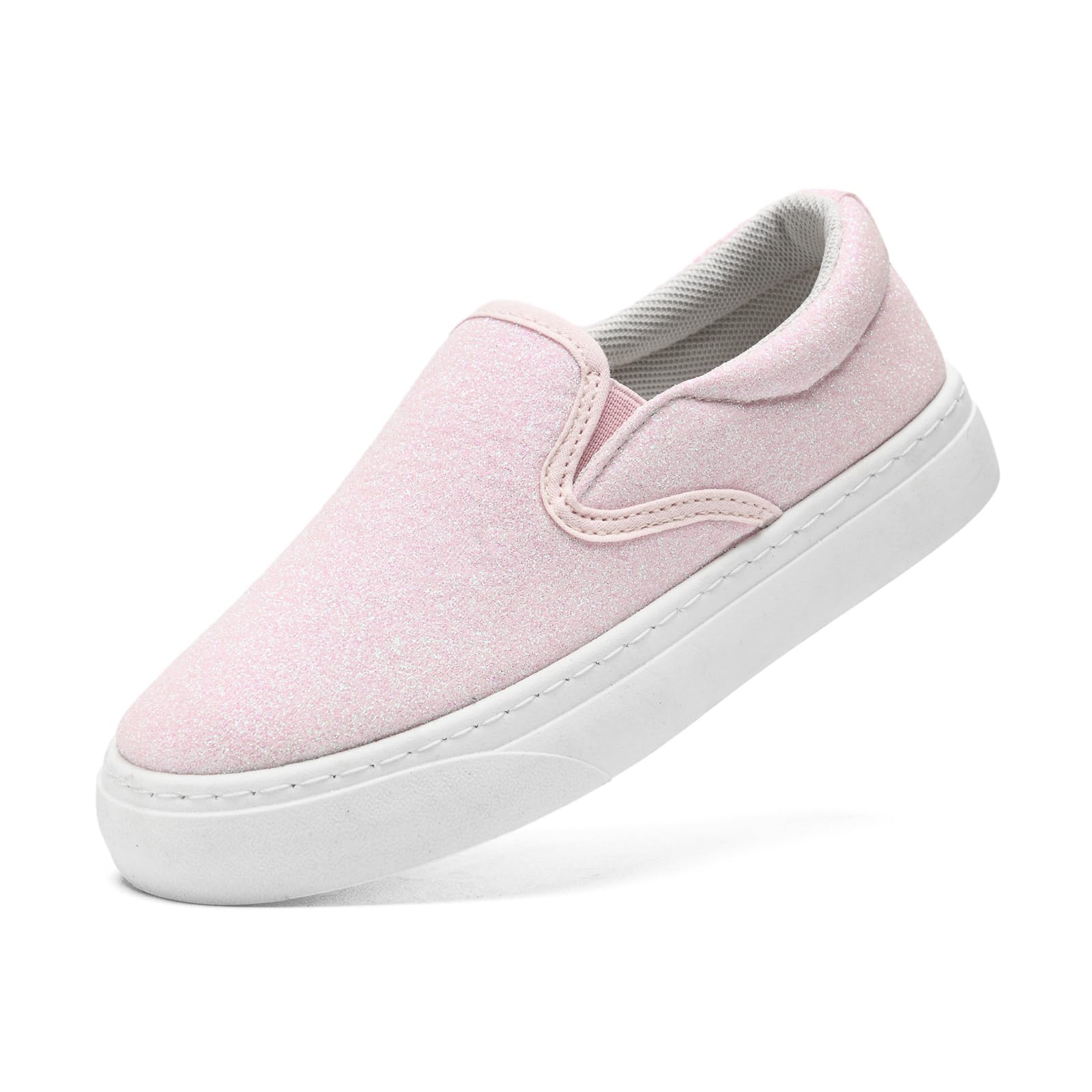 Girls Glitter Slip-On Pumps - Pink UK 2-image-84343560-11f8-462d-a8d1-dad8c3545100-107725